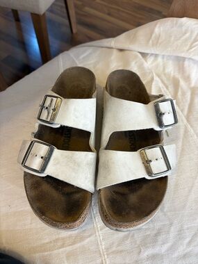 Birkenstock Arizona Sandals Size 37 White